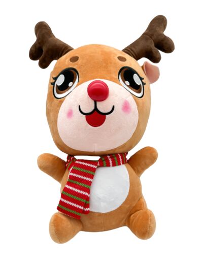 PELUCHE CERF NOEL