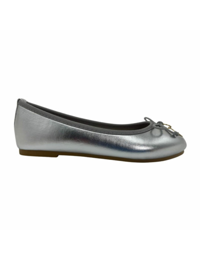 Ballerine junior fille argent