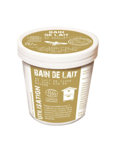 POUDRE DE BAIN AU LAIT DE VACHE ET MIEL VERITABLE MAS DU ROSEAU 160G