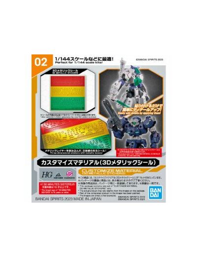 Customize Material (3D Metallic Stickers) - Model Kit MIX PRODERIV