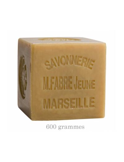 SAVON DE MARSEILLE CUBE BLANC MARIUS FABRE 600G