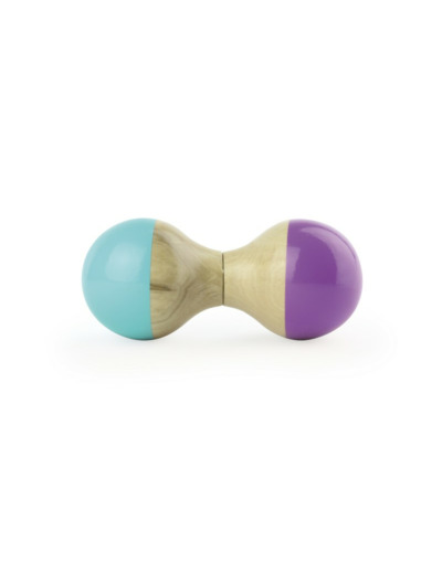 Hochet Maracas Turquoise et Violet - 8008B