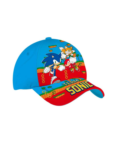 Casquette garcon bleu sonic