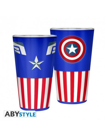 MARVEL - Verre XXL - 400 ml - Captain America