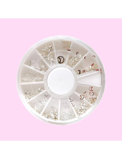 CARROUSEL ARGENT- DECO NAIL ART N°12