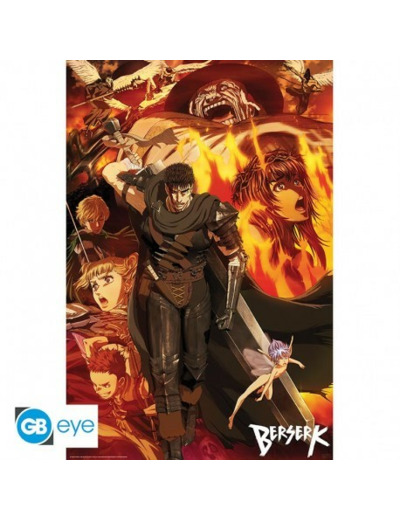 BERSERK - Poster - "Groupe"- roulé filmé (91.5x61)