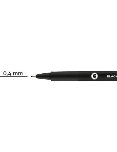 Feutre fin noir Blackliner 0.4mm