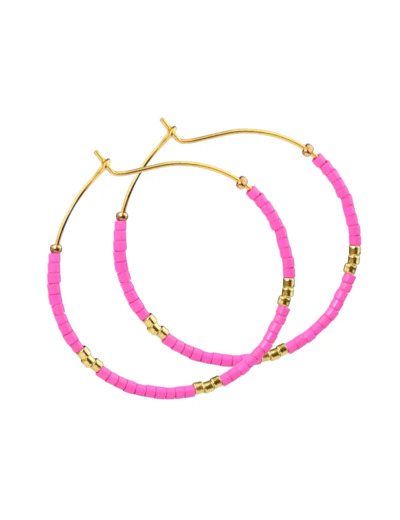 Boucle d'oreilles kreol colorées