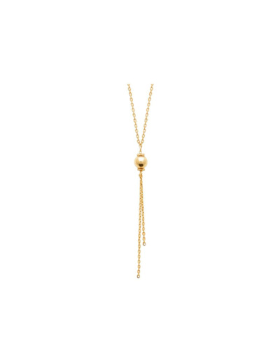 Collier en plaqué or, 45 cm