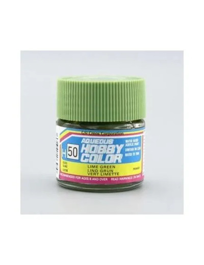 PEINTURE MAQUETTE MR HOBBY H050 VERT TILLEUL BRILLANT 10ML