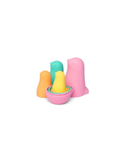 Oiseaux gigognes pastel en silicone - LL024-001 - Little L