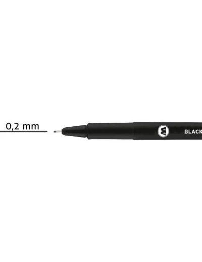 Feutre fin noir Blackliner 0.2mm