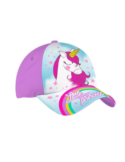 Casquette fille rose la licorne magique