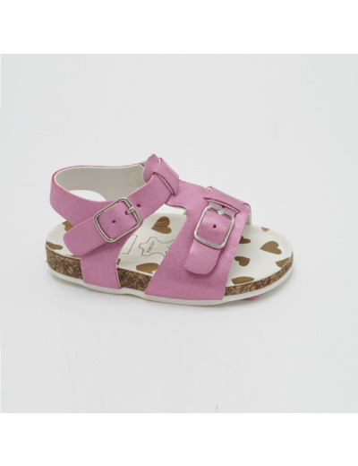 Sandale ouverte bebe fille rose
