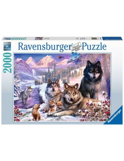 Puzzle 2000 p - Loups dans la neige