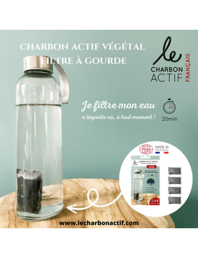 SACHETS CHARBON ACTIF FILTRANT LE CHARBON ACTIF FRANCAIS X4