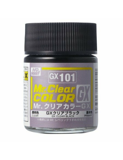 GUNZE GX-101 MR. CLEAR COLOR GX (18 ML) CLEAR BLACK