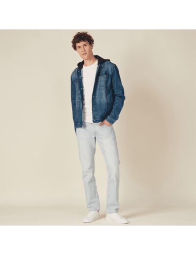 Blouson en jean à capuche