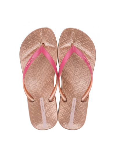 Tong femme pink glitter black pink ipanema