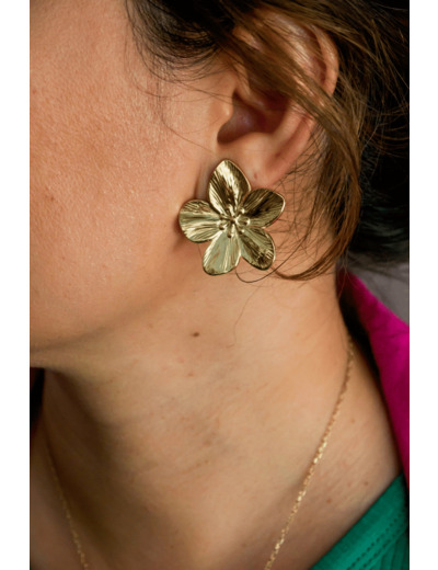 Boucles d'oreilles CLIP FLEURS D'OR