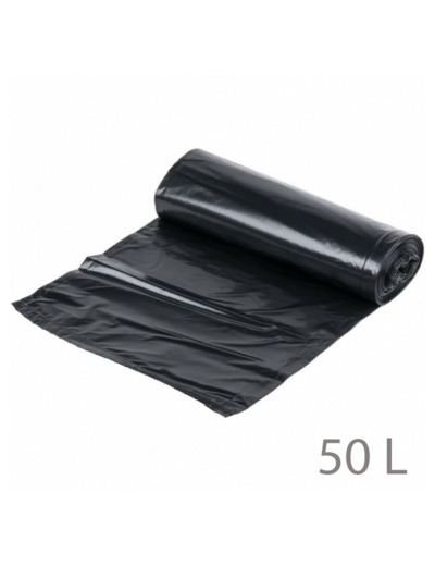 SACS POUBELLE NOIRS 50 LITRES X50