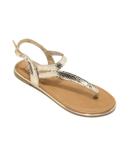 Sandale ouverte junior fille or