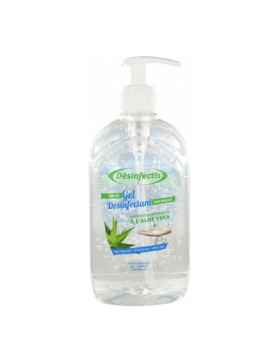 GEL HYDROALCOOLIQUE A L'ALOE VERA DESINFECTIS FLACON DE 500ML