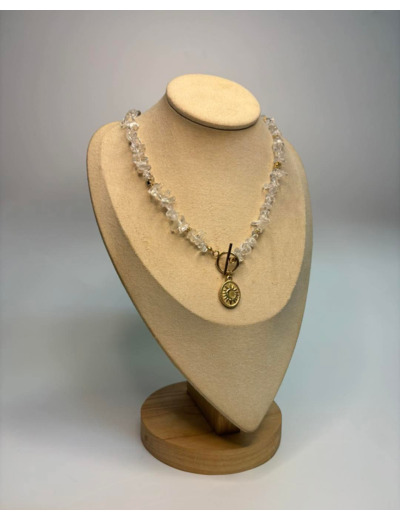Collier-Sunny-Cristal de roche