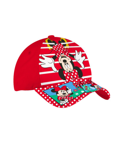 Casquette fille rouge minnie