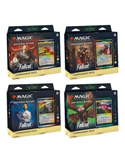 Magic: The Gathering - Fallout : Lot des 4 Decks Commander