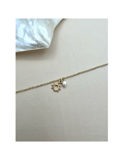 Bracelet Indriya Sun en vermeil et perles d'eau douce