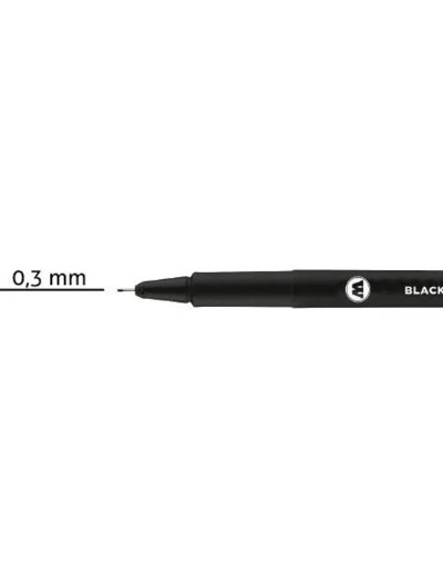 Feutre fin noir Blackliner 0.3mm