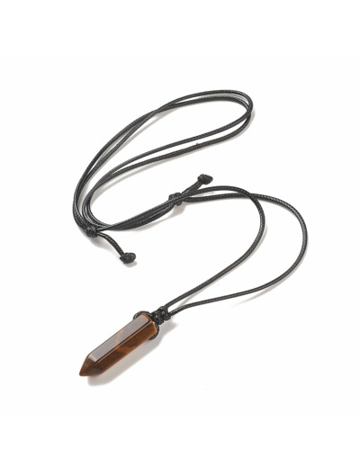 Collier Oeil de tigre pointe