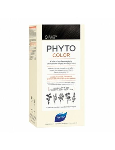 PHYTOCOLOR COLORATION PERMANENTE - 3 CHATAIN FONCE