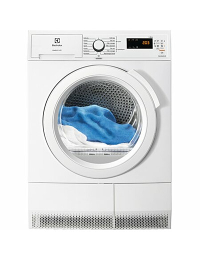 Sèche-linge à condensation standard electrolux ew6c4824sc 8kg
