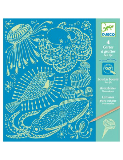 Cartes A Gratter Sea Life - DJ09729 - Djéco