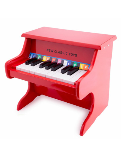 Piano Rouge en bois - 18 touches -  10155