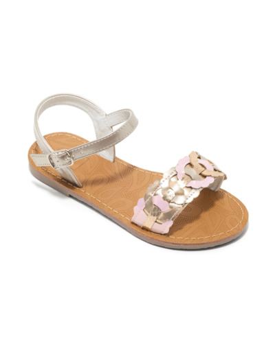 Sandale ouverte junior fille argent