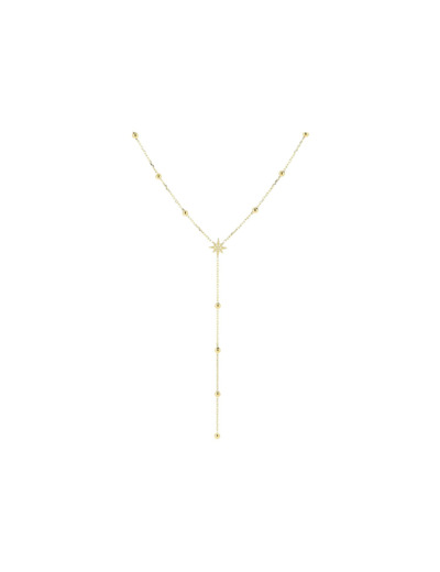 Collier Zag en acier doré