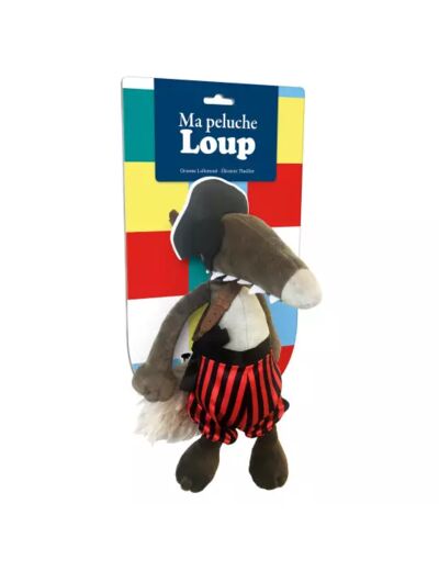 La Peluche Loup Pirate - AU06502  - Auzou