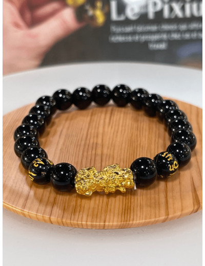 Bracelet Pixiu obsidienne