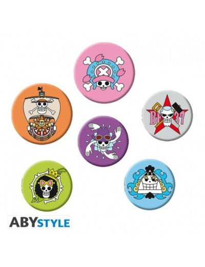 ONE PIECE - Pack de Badges - Skulls2