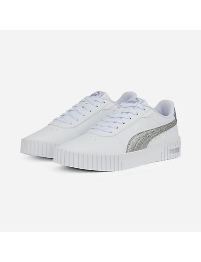 Basket femme blanc argent puma