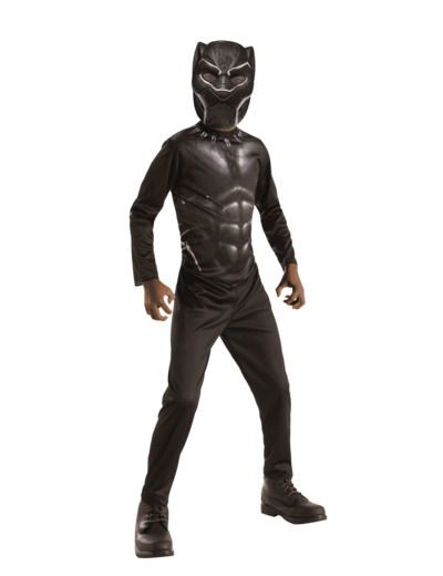 DEGUISEMENT BLACK PANTHER + MASQUE 7-8 ANS