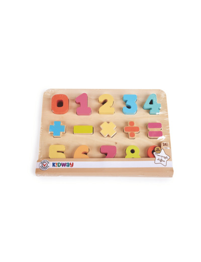 MON PUZZLE CHIFFRES EN BOIS AVEC DISPLAY