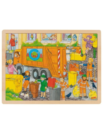 Puzzle camion poubelle 48 pièces - 57459