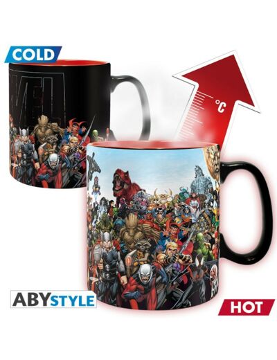 MARVEL - Mug Heat Change - 460 ml - "Héros Marvel"