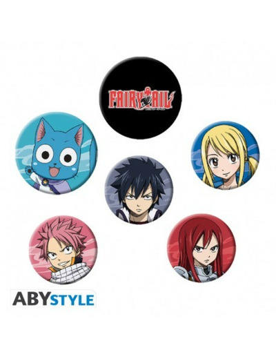 FAIRY TAIL - Pack de Badges - Personnages