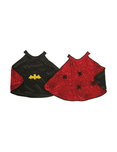 Cape réversible Batman/Spiderman - 4/7 ans- 55273 - Great Pretenders