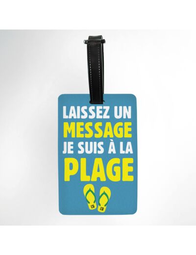 Etiquette A Bagage Message-TU